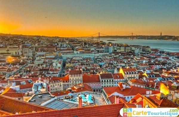 Carte touristique de Lisbonne