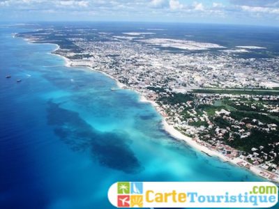 Carte touristique de Playa del Carmen dans 2023