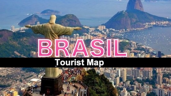Carte touristique du Brésil