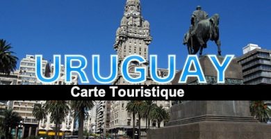carte touristique uruguay